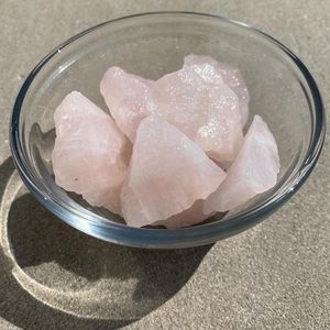 Rose Quartz crystal (Raw stone imported from Brazil) $10 EACH